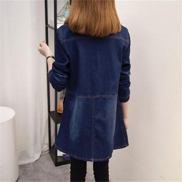 women's trench coats spring women outerwear large size long-sleeved female denim jacket medium long single-breasted ladies windbreaker, Tan;black
women's trench coats spring women outerwear large size long-sleeved female denim jacket medium long single-breasted ladies windbreaker, Tan;black