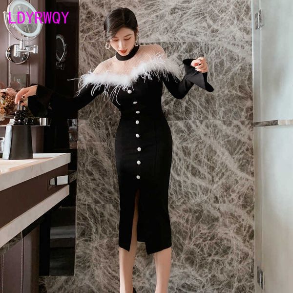 women's raw edge stitching split mid-length slim-fit dress knee-length office lady polyester full 210603, Black;gray
women's raw edge stitching split mid-length slim-fit dress knee-length office lady polyester full 210603, Black;gray