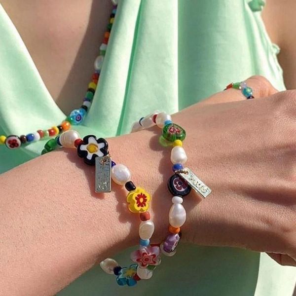 charm bracelets lovely handmade colorful glass freshwater pearl stretch bracelet jewelry, Golden;silver
charm bracelets lovely handmade colorful glass freshwater pearl stretch bracelet jewelry, Golden;silver