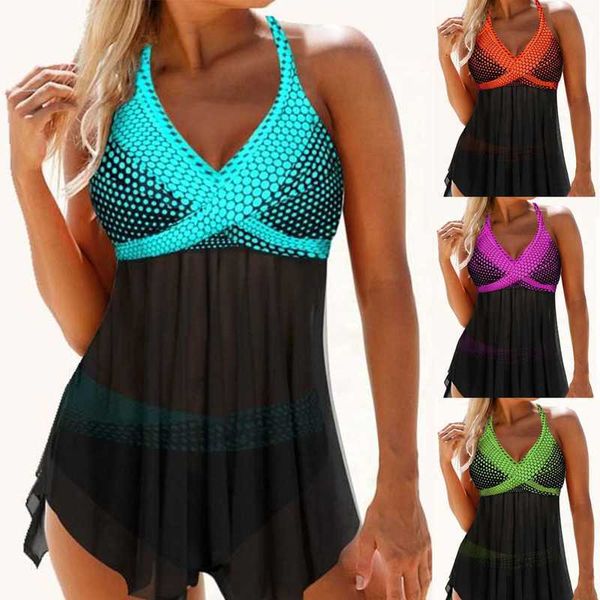 swimwear women's v-neck patchwork padded push up tankini sets plus size halter swimsuit summer beach wear bathing suits, White;black
swimwear women's v-neck patchwork padded push up tankini sets plus size halter swimsuit summer beach wear bathing suits, White;black