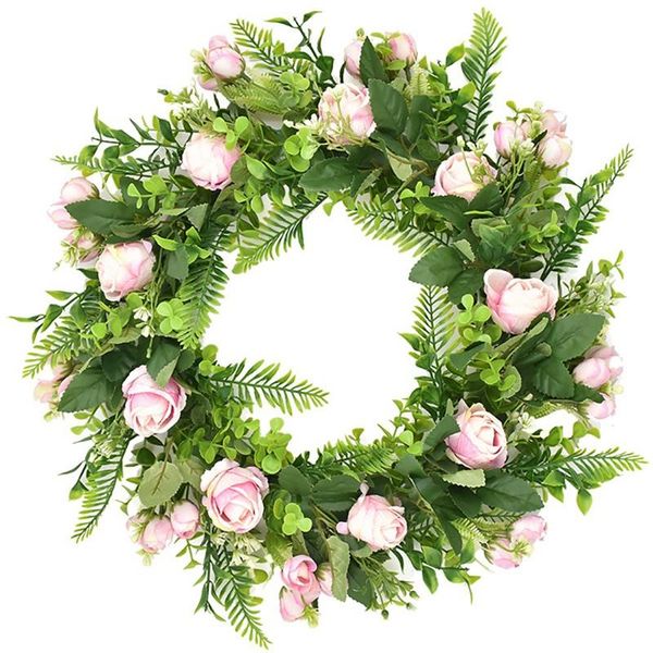 artificial rose flower wreath spring for front door wall window wedding party farmhouse garden office home decor decorative flowers & wreath
artificial rose flower wreath spring for front door wall window wedding party farmhouse garden office home decor decorative flowers & wreath