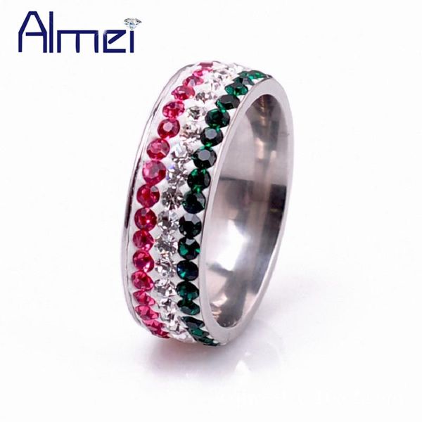wedding rings almei colorful cz zircon for women jewelry with cubic zirconia stainless steel ring los anillos de boda lovers gift yl001, Slivery;golden
wedding rings almei colorful cz zircon for women jewelry with cubic zirconia stainless steel ring los anillos de boda lovers gift yl001, Slivery;golden