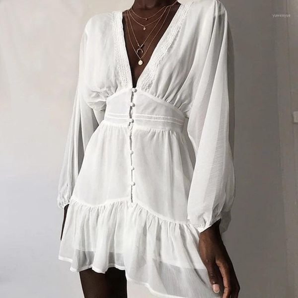 casual dresses 2021 women deep v neck white lace ruffle summer chiffon mini party dress ladies long sleeve holiday beach, Black;gray
casual dresses 2021 women deep v neck white lace ruffle summer chiffon mini party dress ladies long sleeve holiday beach, Black;gray