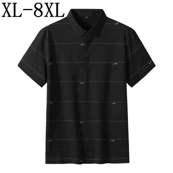 men's dress shirts 8xl 7xl 6xl summer short sleeve polo shirt men comfortable breathable mens s business male casual homme zpxe, White;black
men's dress shirts 8xl 7xl 6xl summer short sleeve polo shirt men comfortable breathable mens s business male casual homme zpxe, White;black