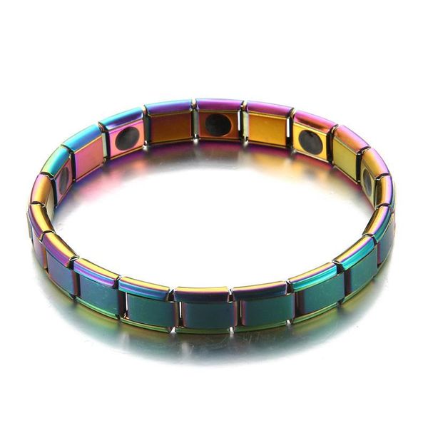 charm bracelets therapeutic energy healing bracelet therapy stainless steel magnetic black punk bangles jewelry accessories, Golden;silver
charm bracelets therapeutic energy healing bracelet therapy stainless steel magnetic black punk bangles jewelry accessories, Golden;silver