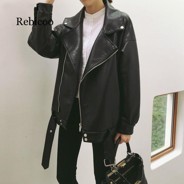 women's jackets jacket women loose leather solid simple korean style womens clothing all match students casual soft chic, Black;brown
women's jackets jacket women loose leather solid simple korean style womens clothing all match students casual soft chic, Black;brown