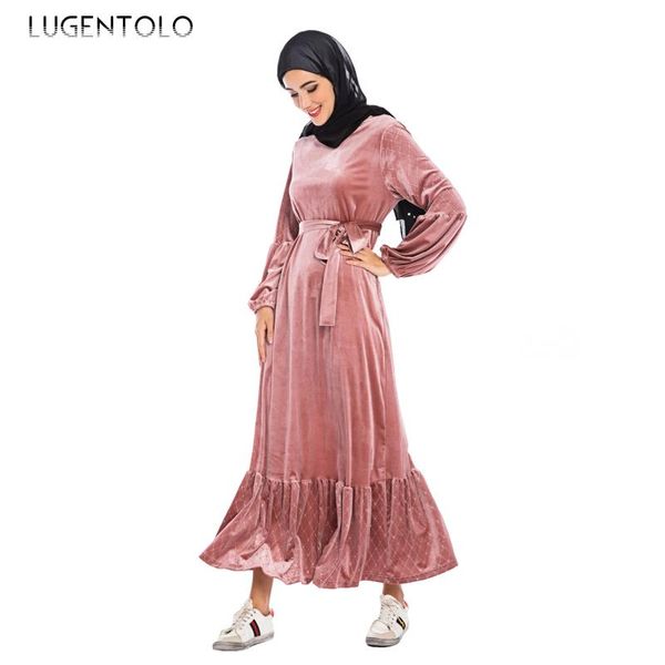 women dress autumn loose fashion muslim plus size long-sleeve o-neck casual big swing bronzing solid lady dresses lugentolo, Black;gray
women dress autumn loose fashion muslim plus size long-sleeve o-neck casual big swing bronzing solid lady dresses lugentolo, Black;gray