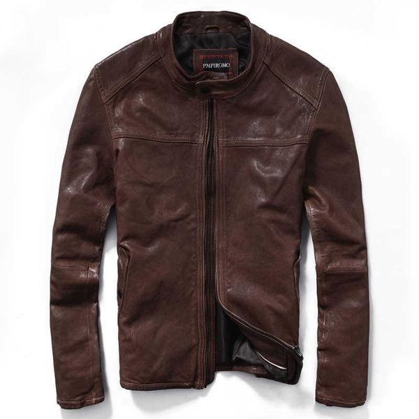 men's leather & faux autumn genuine jacket collar sheep simple slim motorcycle male, Black
men's leather & faux autumn genuine jacket collar sheep simple slim motorcycle male, Black