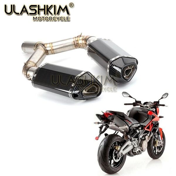 motorcycle exhaust system full elbow carbon fiber muffler middle contact pipe slip-on for aprilia shiver 750 shiver750
motorcycle exhaust system full elbow carbon fiber muffler middle contact pipe slip-on for aprilia shiver 750 shiver750