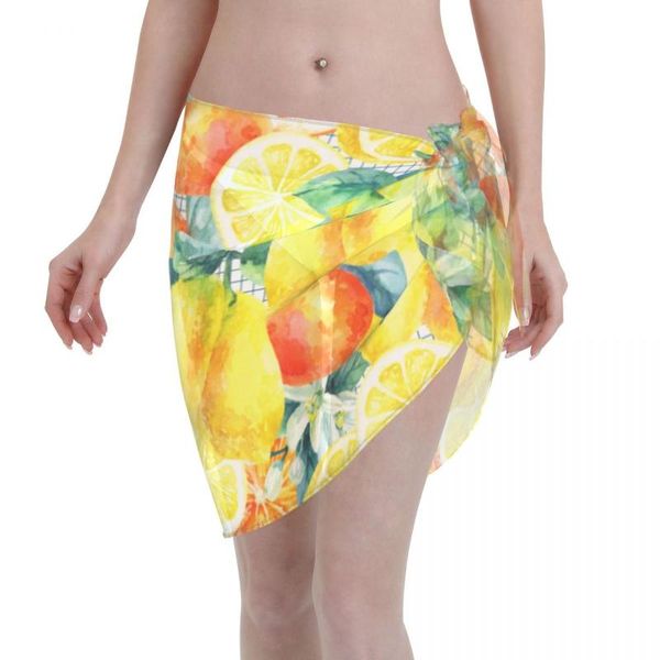 women's swimwear 2021 beach bikini cover ups wrap skirt mandarine orange and lemon with leaves blossom women bathing suit swimsuit beac, White;black
women's swimwear 2021 beach bikini cover ups wrap skirt mandarine orange and lemon with leaves blossom women bathing suit swimsuit beac, White;black