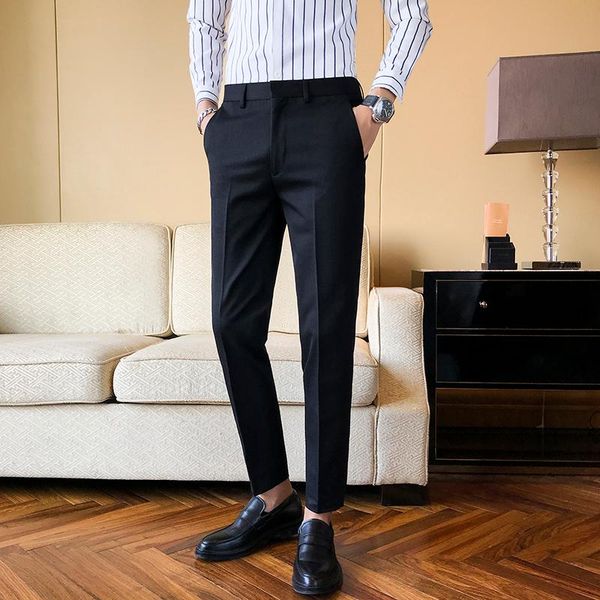 men's suits & blazers business dress pants men solid color office social formal suit casual streetwear wedding trousers pantalon homme2, White;black
men's suits & blazers business dress pants men solid color office social formal suit casual streetwear wedding trousers pantalon homme2, White;black