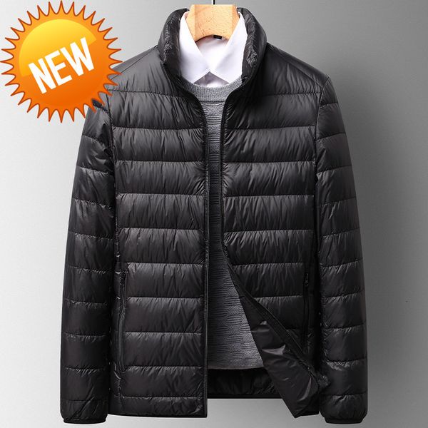 2021 autumn new 90%white duck down padded jacket men stand collar lightweight herren kleidung, Black
2021 autumn new 90%white duck down padded jacket men stand collar lightweight herren kleidung, Black