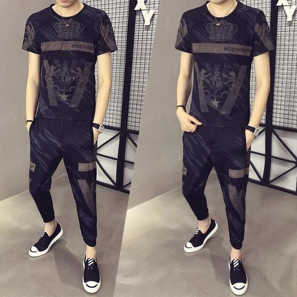 men's tracksuits t-shirt shorts sets, tshirt trousers summer style, korean fashion printing two-piece sets y2k jogger sports, Gray
men's tracksuits t-shirt shorts sets, tshirt trousers summer style, korean fashion printing two-piece sets y2k jogger sports, Gray