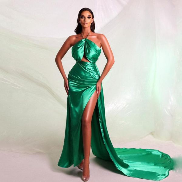 party dresses elegant mermaid long evening gowns halter sleeveless backless high slit women pageant prom plus size custom made, White;black
party dresses elegant mermaid long evening gowns halter sleeveless backless high slit women pageant prom plus size custom made, White;black