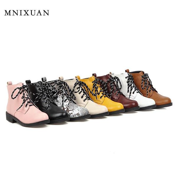 boots mnixuan korean students sweet girls shoes ankle for women 2021 round toe lace up medium heels casual pink, Black
boots mnixuan korean students sweet girls shoes ankle for women 2021 round toe lace up medium heels casual pink, Black