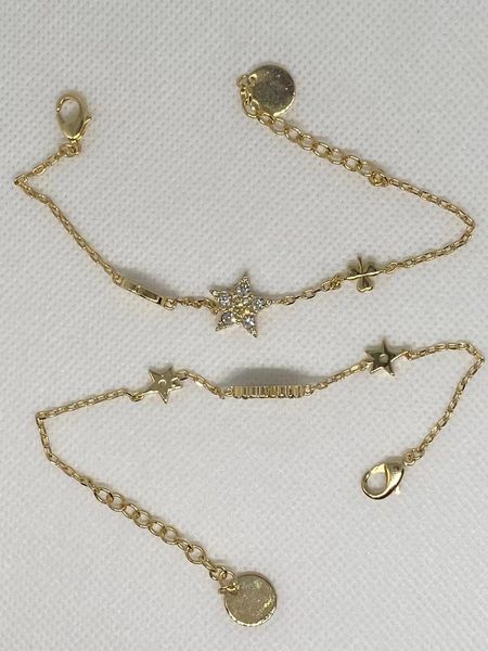2020 seiko high version new two-piece bracelet five-pointed star women's gold letter water brick bracelet, Golden;silver
2020 seiko high version new two-piece bracelet five-pointed star women's gold letter water brick bracelet, Golden;silver