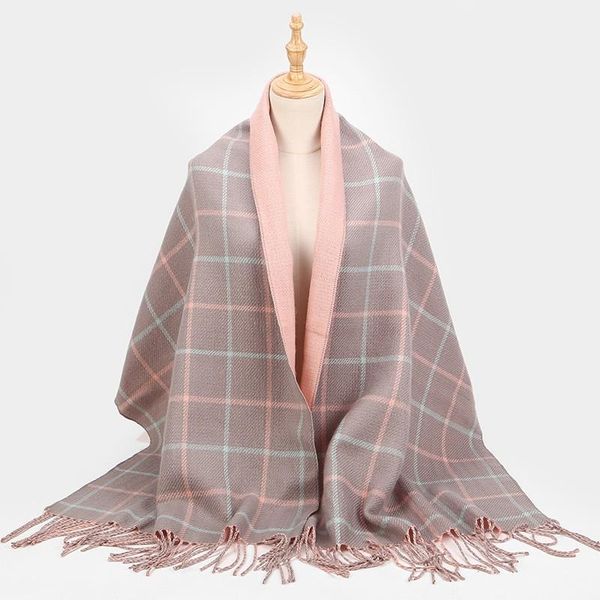 scarves wide women scarf solid shawl wrap lady pashmina bandana female hijab winter long woven, Blue;gray 
scarves wide women scarf solid shawl wrap lady pashmina bandana female hijab winter long woven, Blue;gray