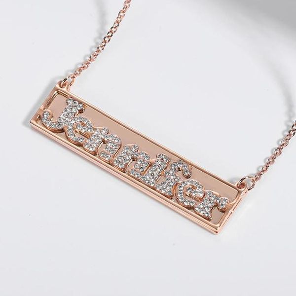 lateefah crystal letters necklace fashion personality custom name stainless steel chain pendant choker women men handmade gifts necklaces, Silver
lateefah crystal letters necklace fashion personality custom name stainless steel chain pendant choker women men handmade gifts necklaces, Silver