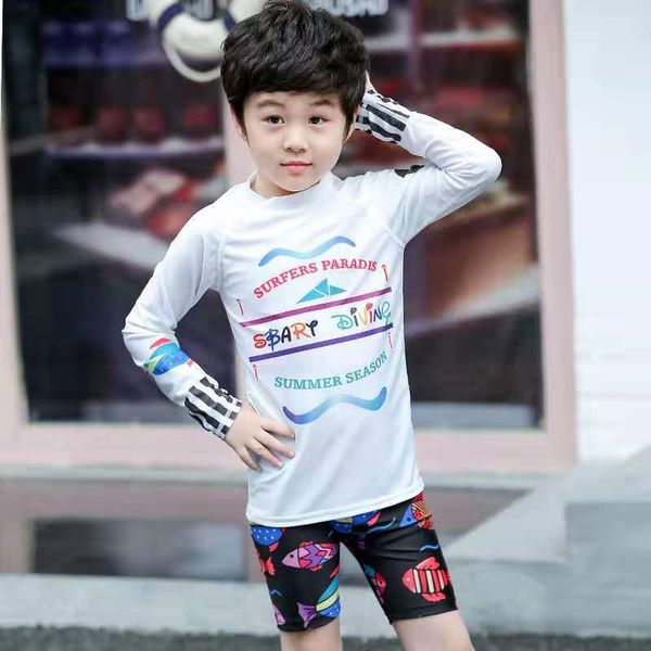 one-piece suits kids toddler two piece round-neck rash guard uv sun protection swimsuit rashguards bathing suit long sleeve shirt & shorts b
one-piece suits kids toddler two piece round-neck rash guard uv sun protection swimsuit rashguards bathing suit long sleeve shirt & shorts b