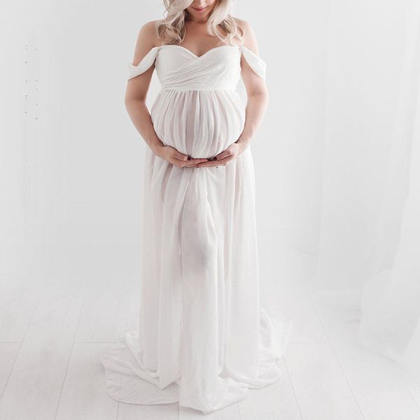 solid maternity pgraphy dresses pregnant women lace long maxi dress maternity gown pgraphy props clothes dress, White
solid maternity pgraphy dresses pregnant women lace long maxi dress maternity gown pgraphy props clothes dress, White