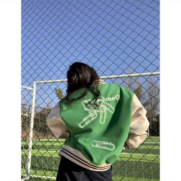 women's jackets mens letter embroidery baseball color block vintage harajuku bomber jacket 2021 spring oversized v-neck coats streetwea, Black;brown
women's jackets mens letter embroidery baseball color block vintage harajuku bomber jacket 2021 spring oversized v-neck coats streetwea, Black;brown