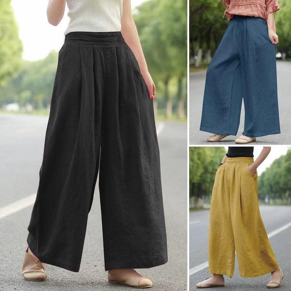 women stylish maxi wide leg pants casual elastic waist side pocket harem female daily solid pleated pantalon plus size 5xl women's & ca, Black;white
women stylish maxi wide leg pants casual elastic waist side pocket harem female daily solid pleated pantalon plus size 5xl women's & ca, Black;white
