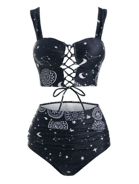 one-piece suits wipalo women swimsuit padded swimwear moon sun star print lace up tummy control tankini set beach wear bathing suit biq
one-piece suits wipalo women swimsuit padded swimwear moon sun star print lace up tummy control tankini set beach wear bathing suit biq
