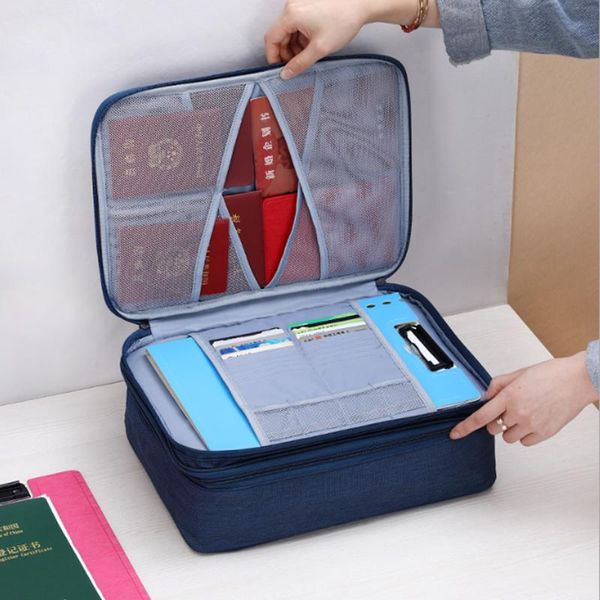 card holders large capacity document bag creative multifunction file folder ticket bags for home travel organizer storage supplies, Brown;gray
card holders large capacity document bag creative multifunction file folder ticket bags for home travel organizer storage supplies, Brown;gray
