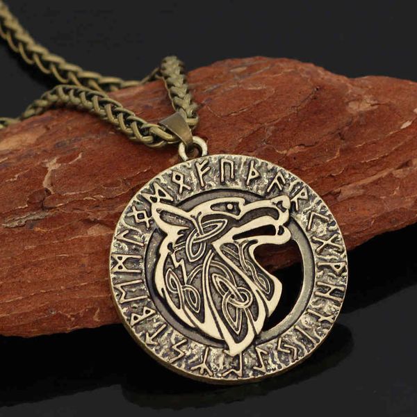 selling men's viking series new wolf head rune domineering pendant accessories, Silver
selling men's viking series new wolf head rune domineering pendant accessories, Silver