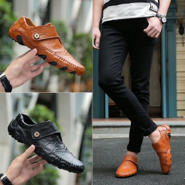 2021 men's casual dress shoes fashion soft sole business leather men sports sneakers trainers, Black
2021 men's casual dress shoes fashion soft sole business leather men sports sneakers trainers, Black