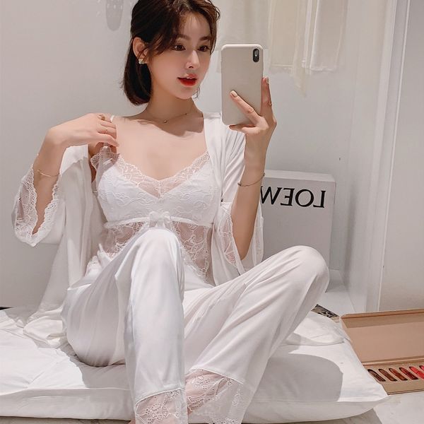 satin 3pcs pajamas set women autumn nightwear rayon sleepwear kimnon bathrobe gown home clothing long sleeve homewear, Black;red
satin 3pcs pajamas set women autumn nightwear rayon sleepwear kimnon bathrobe gown home clothing long sleeve homewear, Black;red