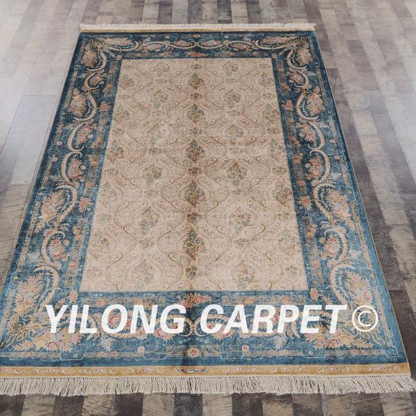 carpets yilong 5'x7.5' hand knotted persian blue carpet antique exquisite turkish silk rug (zqg064a5x7.5)
carpets yilong 5'x7.5' hand knotted persian blue carpet antique exquisite turkish silk rug (zqg064a5x7.5)