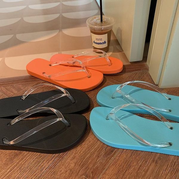 slippers flip-flops women wear indoor non-slip flat transparent sandals beach shoes summer, Black
slippers flip-flops women wear indoor non-slip flat transparent sandals beach shoes summer, Black