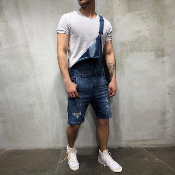 men's pants brand men ripped jeans jumpsuits nice summer street distressed denim bib overalls suspender pant fashion streetwear, Black
men's pants brand men ripped jeans jumpsuits nice summer street distressed denim bib overalls suspender pant fashion streetwear, Black