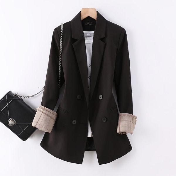 women's suits & blazers new arrival women ladies winter blazer casual female double breasted solid coat outerwear black gr, White;black
women's suits & blazers new arrival women ladies winter blazer casual female double breasted solid coat outerwear black gr, White;black
