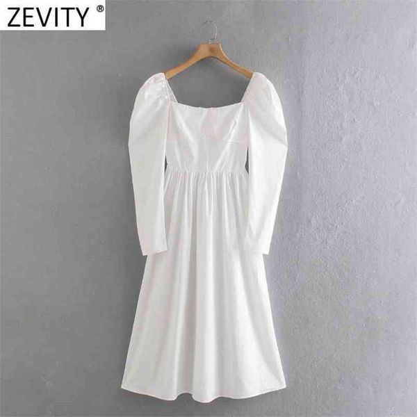 women vintage square collar casual slim white midi dress female chic puff sleeve back zipper elastic vestido ds8191 210420, Black;gray
women vintage square collar casual slim white midi dress female chic puff sleeve back zipper elastic vestido ds8191 210420, Black;gray