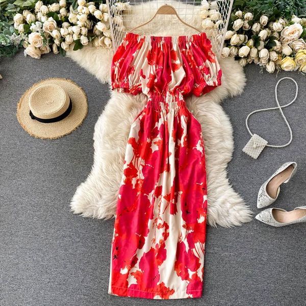 off shoulder summer women dress short sleeve slim bandage ladies elegant fashion printed beach midi, Black;gray
off shoulder summer women dress short sleeve slim bandage ladies elegant fashion printed beach midi, Black;gray