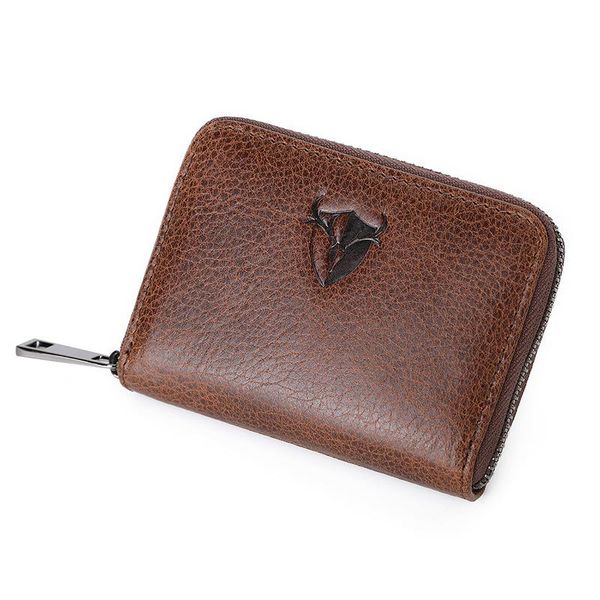 card holders genuine leather men's wallets male coin purse business & id fashion luxury solid zipper murse small wallet, Brown;gray
card holders genuine leather men's wallets male coin purse business & id fashion luxury solid zipper murse small wallet, Brown;gray