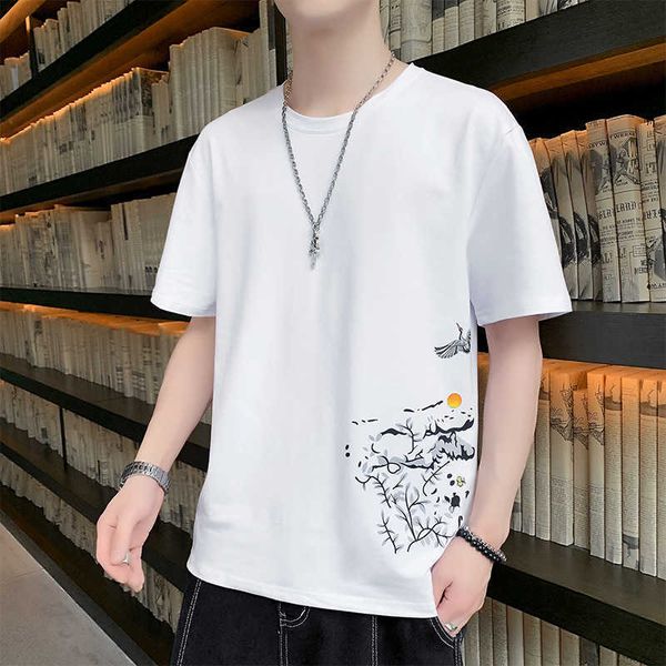 short t-shirt summer sleeve men's loose cotton student and simple base coat t, White;black
short t-shirt summer sleeve men's loose cotton student and simple base coat t, White;black