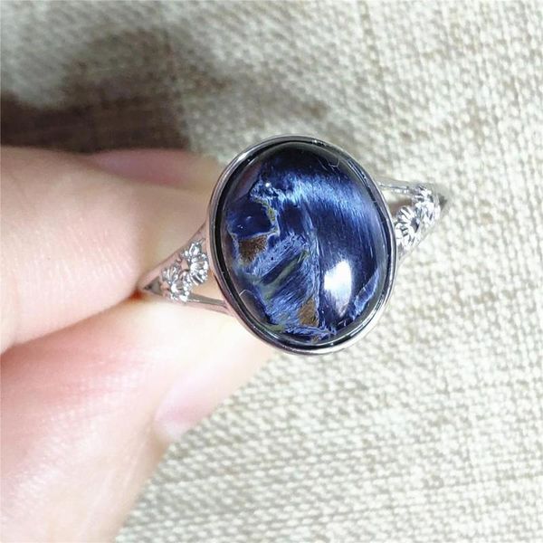 cluster rings genuine natural pietersite blue oval adjustable ring chatoyant 13x11mm woman men 925 sterling silver from namibia, Golden;silver
cluster rings genuine natural pietersite blue oval adjustable ring chatoyant 13x11mm woman men 925 sterling silver from namibia, Golden;silver