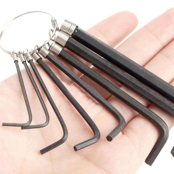 tools 8pcs/set high toughness steel hex key set useful hangable easy-cleaning socket wrench for outdoor bicycle repair tool
tools 8pcs/set high toughness steel hex key set useful hangable easy-cleaning socket wrench for outdoor bicycle repair tool