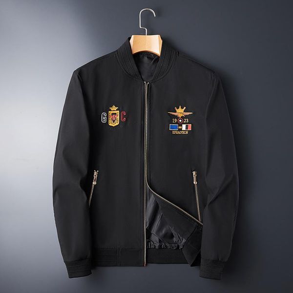 men's jackets korean club outfit vintage jacket mens autumn bomber men stand collar fashion casual trend personalized coat, Black;brown
men's jackets korean club outfit vintage jacket mens autumn bomber men stand collar fashion casual trend personalized coat, Black;brown