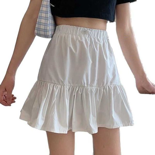 preppy style ruched pleated skirts woman high waist casual 90s mini skirt lady trendy y2k summer beachwear white 210601, Black
preppy style ruched pleated skirts woman high waist casual 90s mini skirt lady trendy y2k summer beachwear white 210601, Black