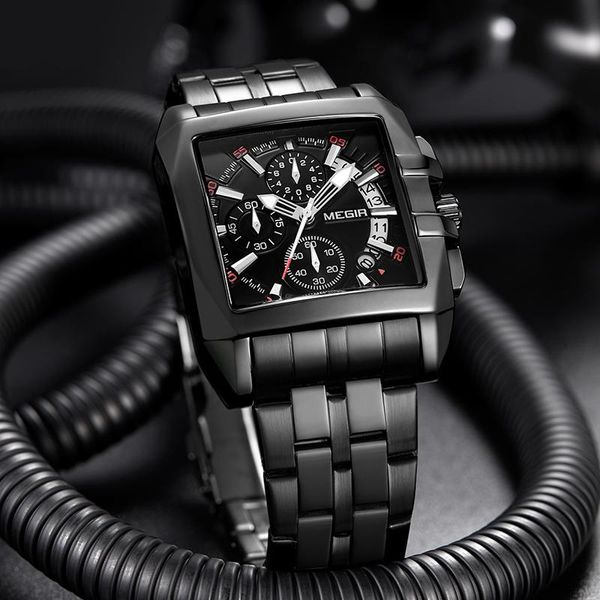 wristwatches megir business men's quartz watches fashion brand chronograph wristwatch for man hour male with complete calendar 2021, Slivery;brown
wristwatches megir business men's quartz watches fashion brand chronograph wristwatch for man hour male with complete calendar 2021, Slivery;brown