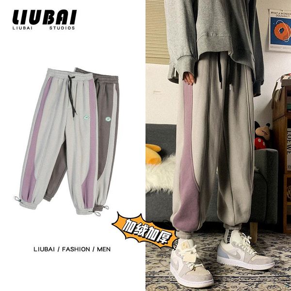 solid color velvet casual pants winter waist women double straight with belt streetwear pantalones by50 women's & capris, Black;white
solid color velvet casual pants winter waist women double straight with belt streetwear pantalones by50 women's & capris, Black;white