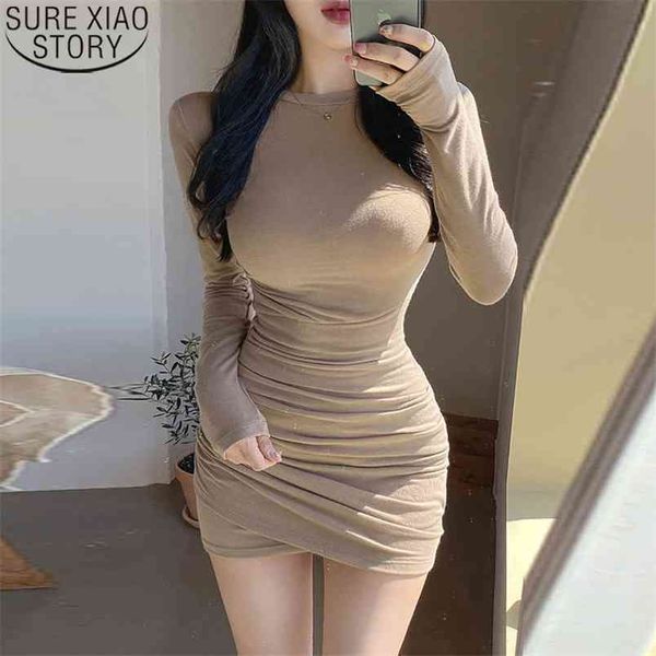 above knee skinny sheath high waist dresses korean knit pleated long sleeve bottoming female fall vestidos 12580 210506, Black;gray
above knee skinny sheath high waist dresses korean knit pleated long sleeve bottoming female fall vestidos 12580 210506, Black;gray