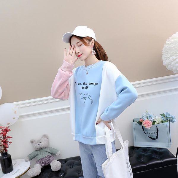 women's hoodies & sweatshirts fleece hoodie contrast color patchwork o-neck women casual harajuku funny i am the danger itself camel p, Black
women's hoodies & sweatshirts fleece hoodie contrast color patchwork o-neck women casual harajuku funny i am the danger itself camel p, Black