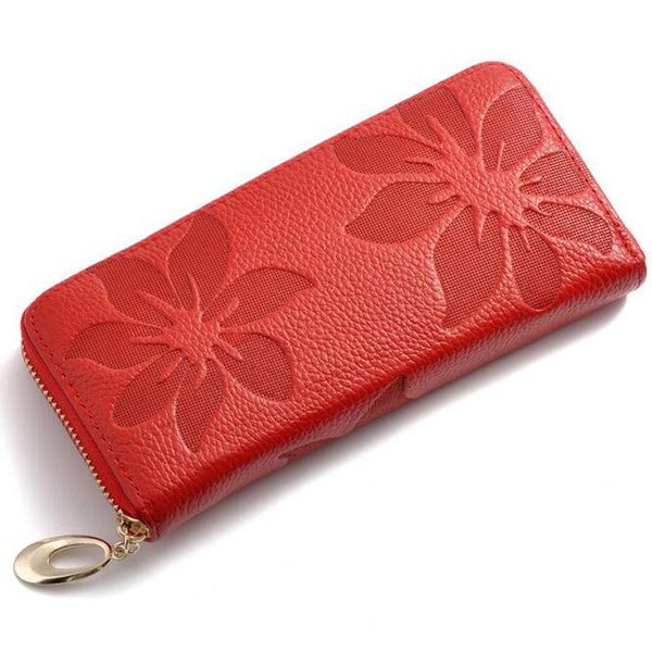 wallets women's wallet style zipper genuine leather long cowhide handbag large capacity, Red;black
wallets women's wallet style zipper genuine leather long cowhide handbag large capacity, Red;black