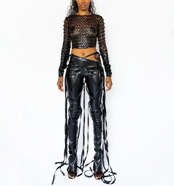 women's pants & capris in stock women pu leather bandage solid colors outfits cargo skinny trousers stacked jogger, Black;white
women's pants & capris in stock women pu leather bandage solid colors outfits cargo skinny trousers stacked jogger, Black;white