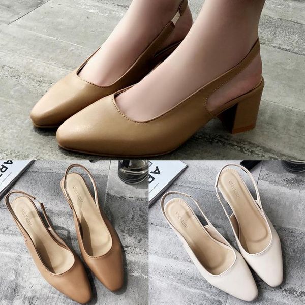 women's sandals fashion summer classic chunky mid-heels solid color elegant women shoes medium with #39, Black
women's sandals fashion summer classic chunky mid-heels solid color elegant women shoes medium with #39, Black
